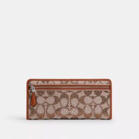 Essential Slim-portemonnee in Crystal Signature-jacquard