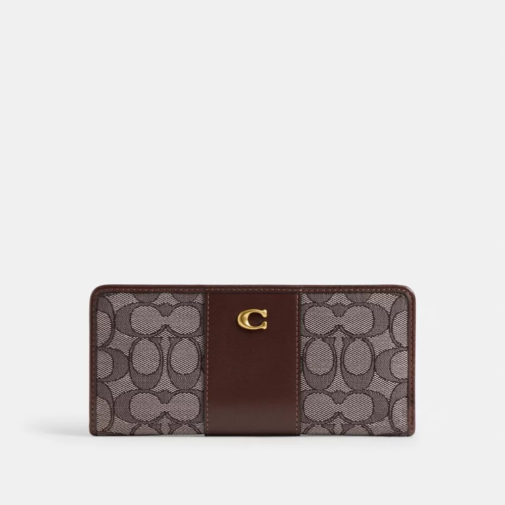 Essential Slim-portemonnee in kenmerkend jacquard