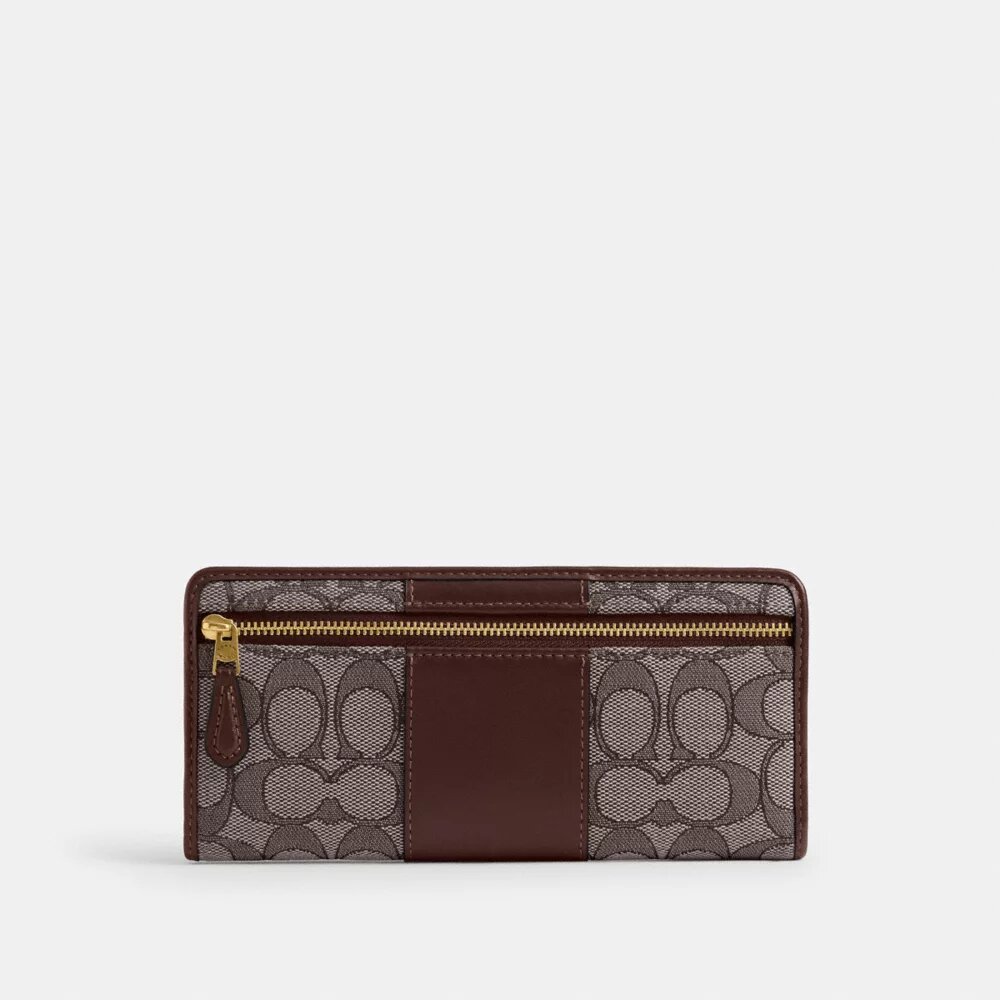 Essential Slim-portemonnee in kenmerkend jacquard