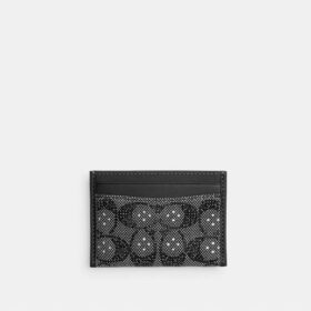 Essentiële kaarthouder in Crystal Signature-jacquard
