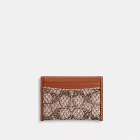 Essentiële kaarthouder in Crystal Signature-jacquard