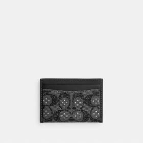 Essentiële kaarthouder in Crystal Signature-jacquard