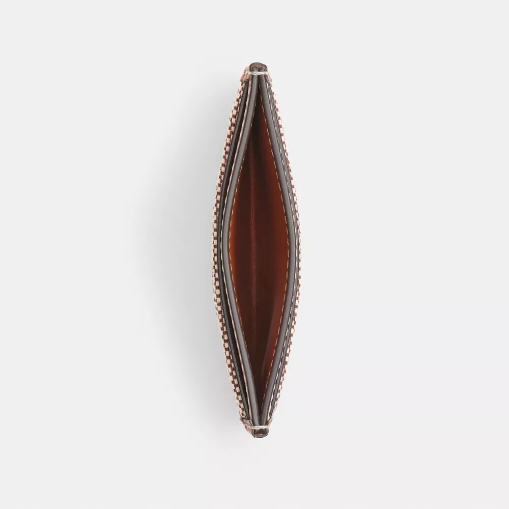 Essentiële kaarthouder in Crystal Signature-jacquard