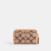 Essentiële kleine kaartenhouder met rits rondom in kenmerkend jacquard