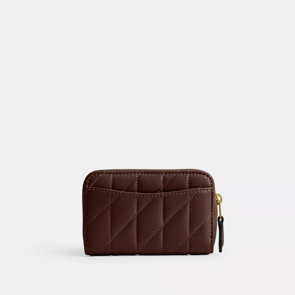 Essentiële kleine kaarthoes met rits rondom en kussenquiltpatroon
