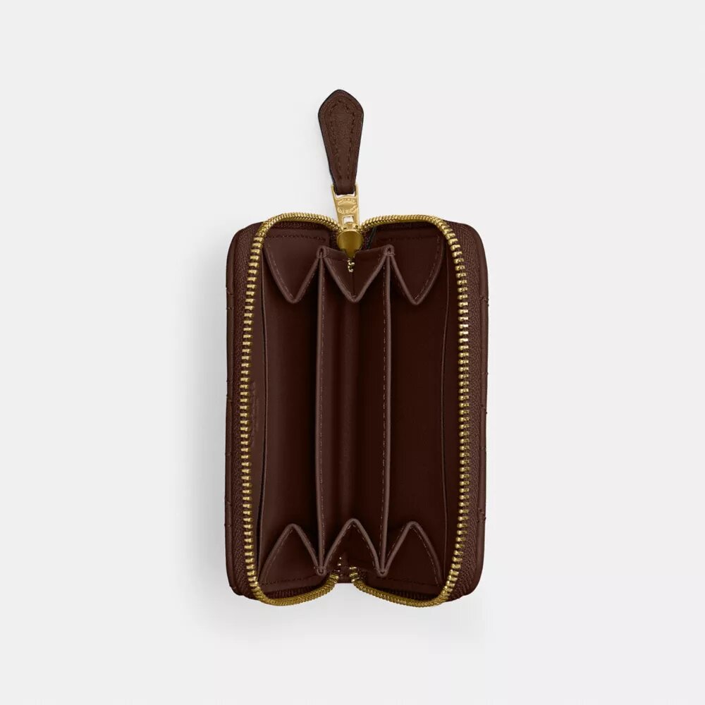 Essentiële kleine kaarthoes met rits rondom en kussenquiltpatroon