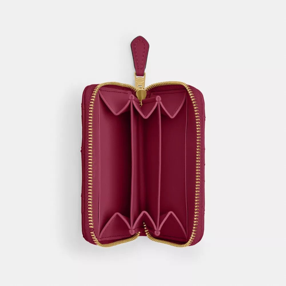 Essentiële kleine kaarthoes met rits rondom en kussenquiltpatroon