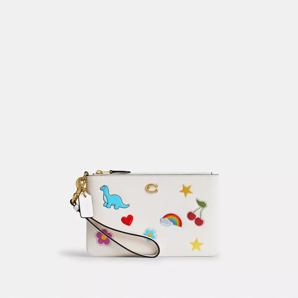 Essentiële kleine polbandtas met stickerprint