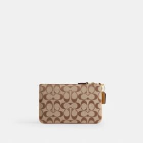 Essentiële kleine polsbandtasje in kenmerkend jacquard