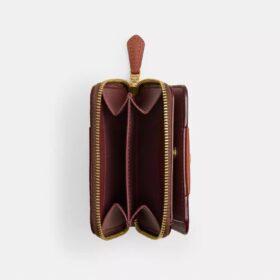 Essentiële portemonnee in Signature Canvas met kleurblokken
