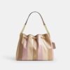 Evelyn-schoudertas met gestreept patchwork