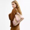 Evelyn-schoudertas met gestreept patchwork