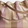 Evelyn-schoudertas met gestreept patchwork