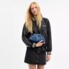 Faye-schoudertas in kenmerkend denim