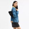 Faye-schoudertas in kenmerkend denim