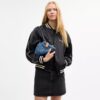 Faye-schoudertas in kenmerkend denim