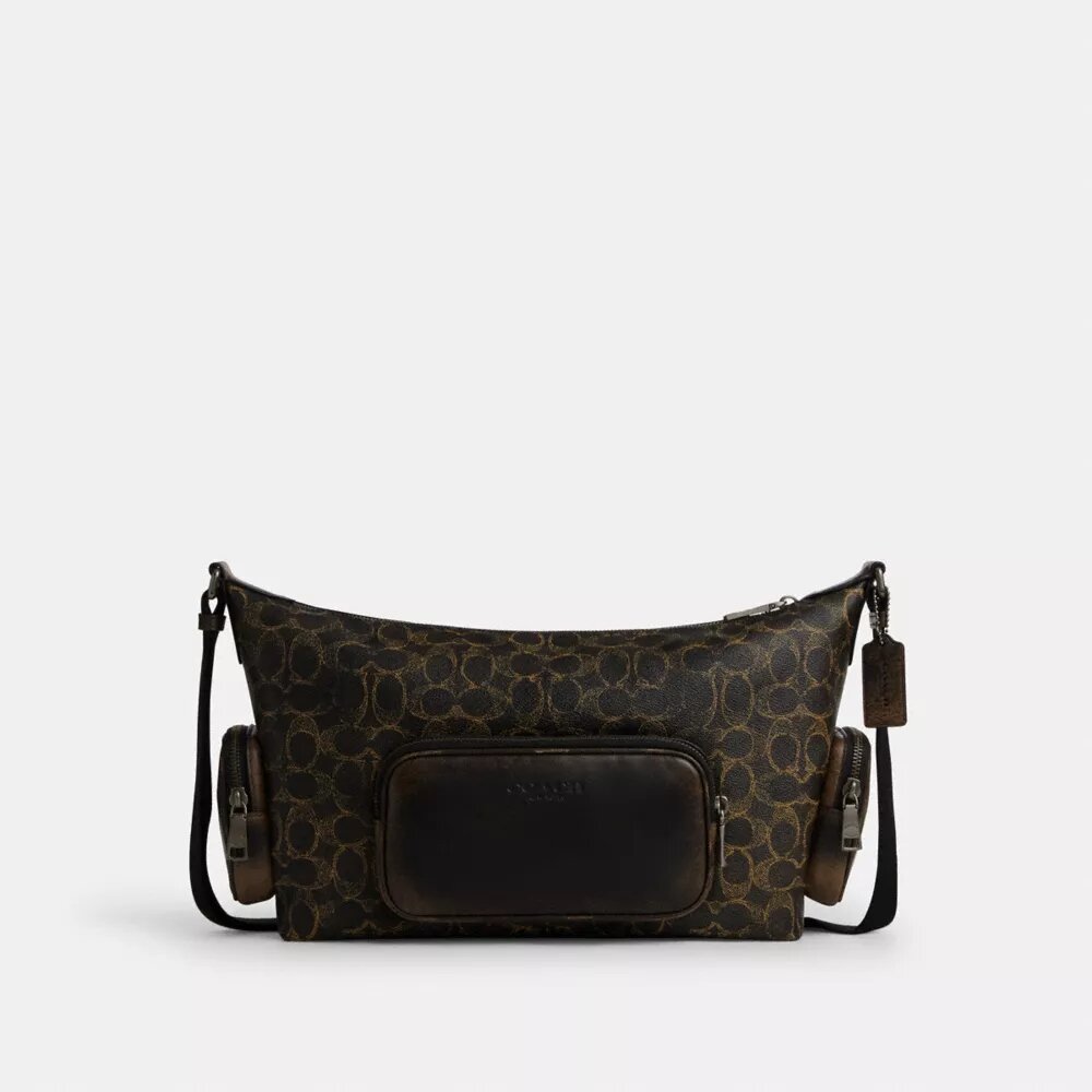 Finn-crossbodytas met vakken van het geliefde Signature Canvas