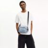 Fletcher-crossbodytas in geliefd kenmerkend denim