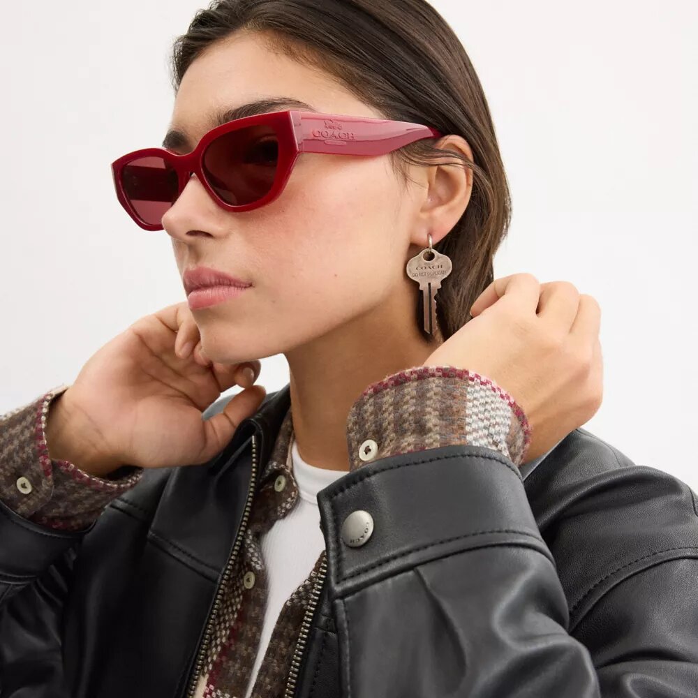Geometrische cat-eye-zonnebril