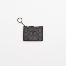Gerestaureerd Mini Skinny ID-etui in kenmerkend textieljacquard