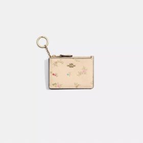 Gerestaureerd Mini Skinny ID-etui met antieke bloemenprint