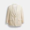 Geverfde blazer met sjaalkragen