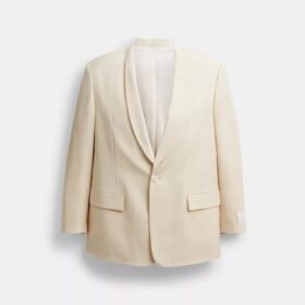 Geverfde blazer met sjaalkragen