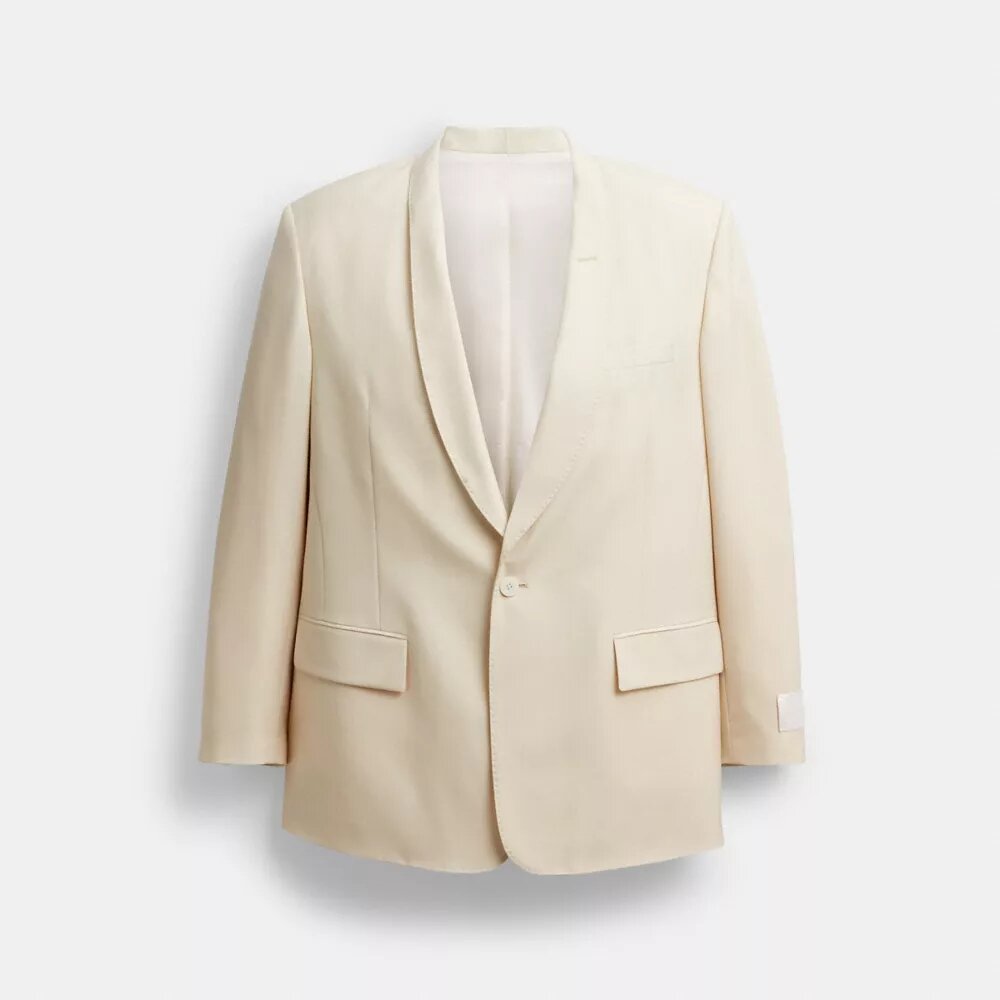 Geverfde blazer met sjaalkragen