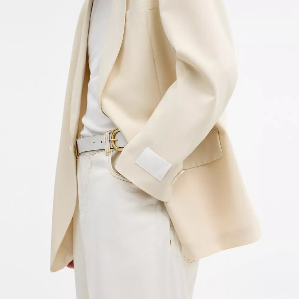 Geverfde blazer met sjaalkragen