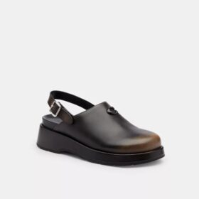 Gevormde C-plateauklompjes van ‘Loved Leather’