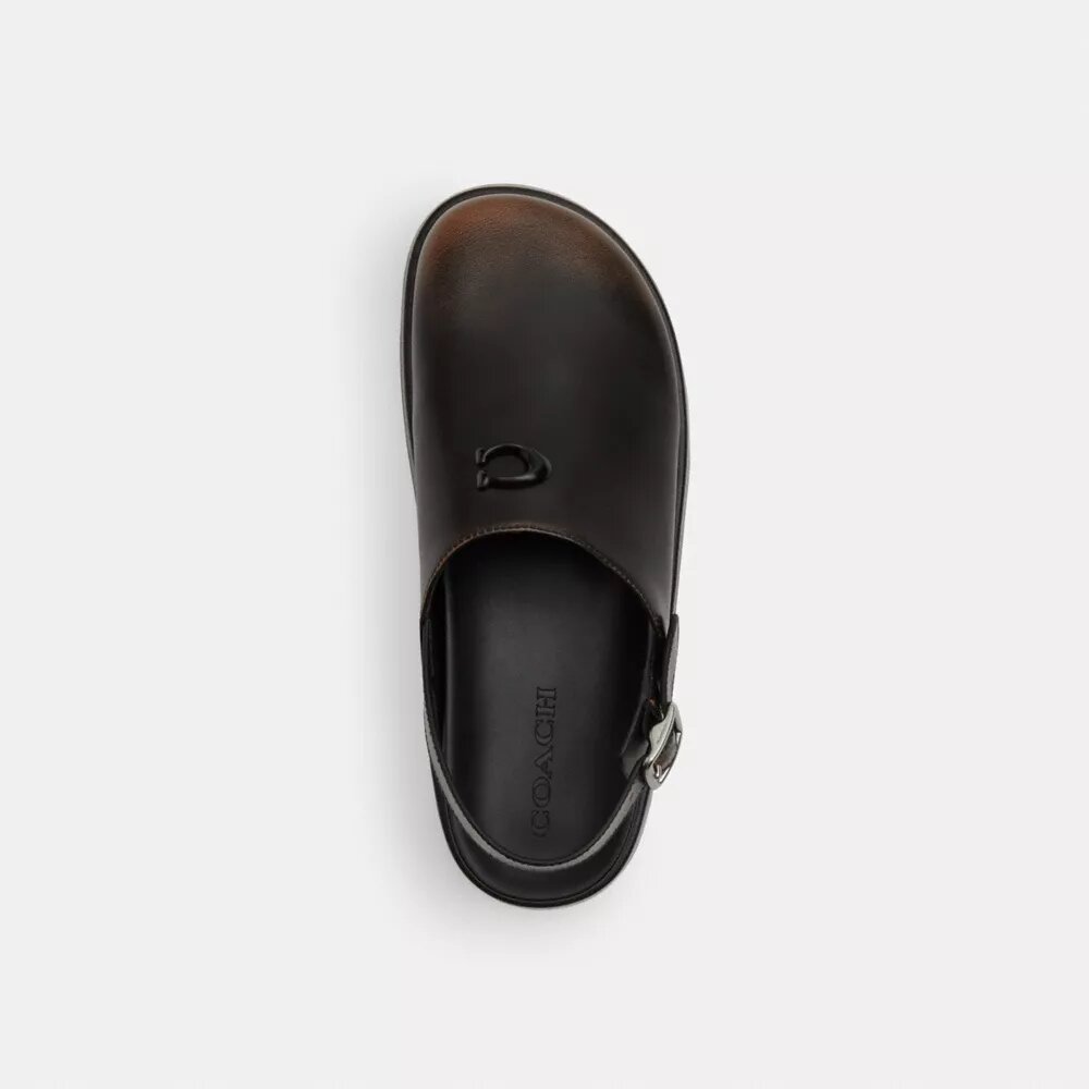 Gevormde C-plateauklompjes van ‘Loved Leather’