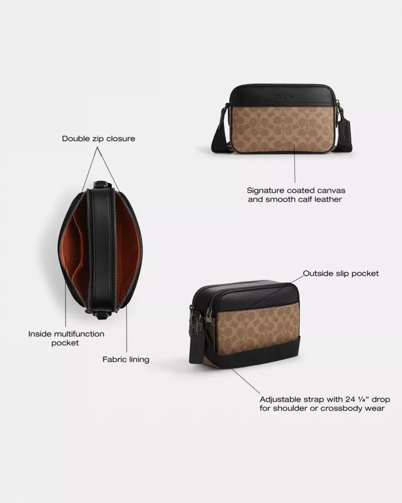 Graham-crossbodytas van Signature Canvas
