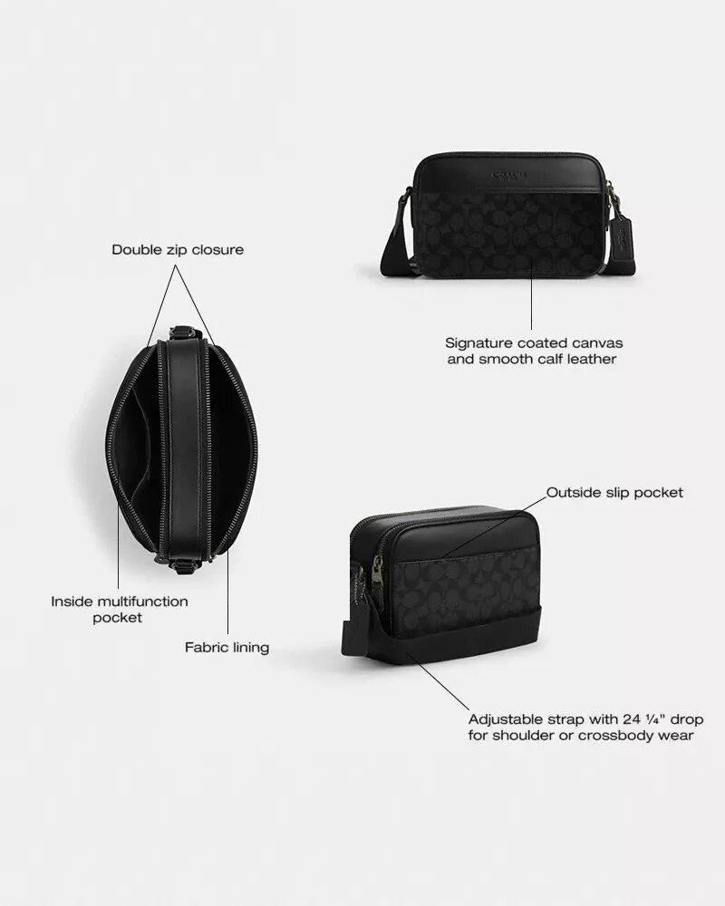 Graham-crossbodytas van Signature Canvas