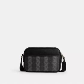 Graham-crossbodytas van Signature Canvas met strepen