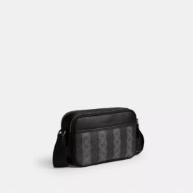 Graham-crossbodytas van Signature Canvas met strepen