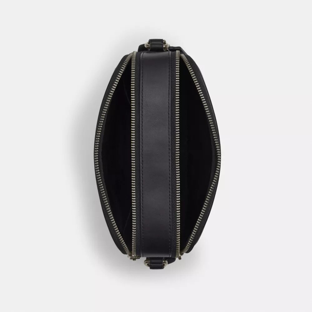 Graham-crossbodytas van Signature Canvas met varsity-strepen