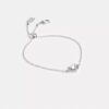 Halo Heart-armband met schuifsluiting