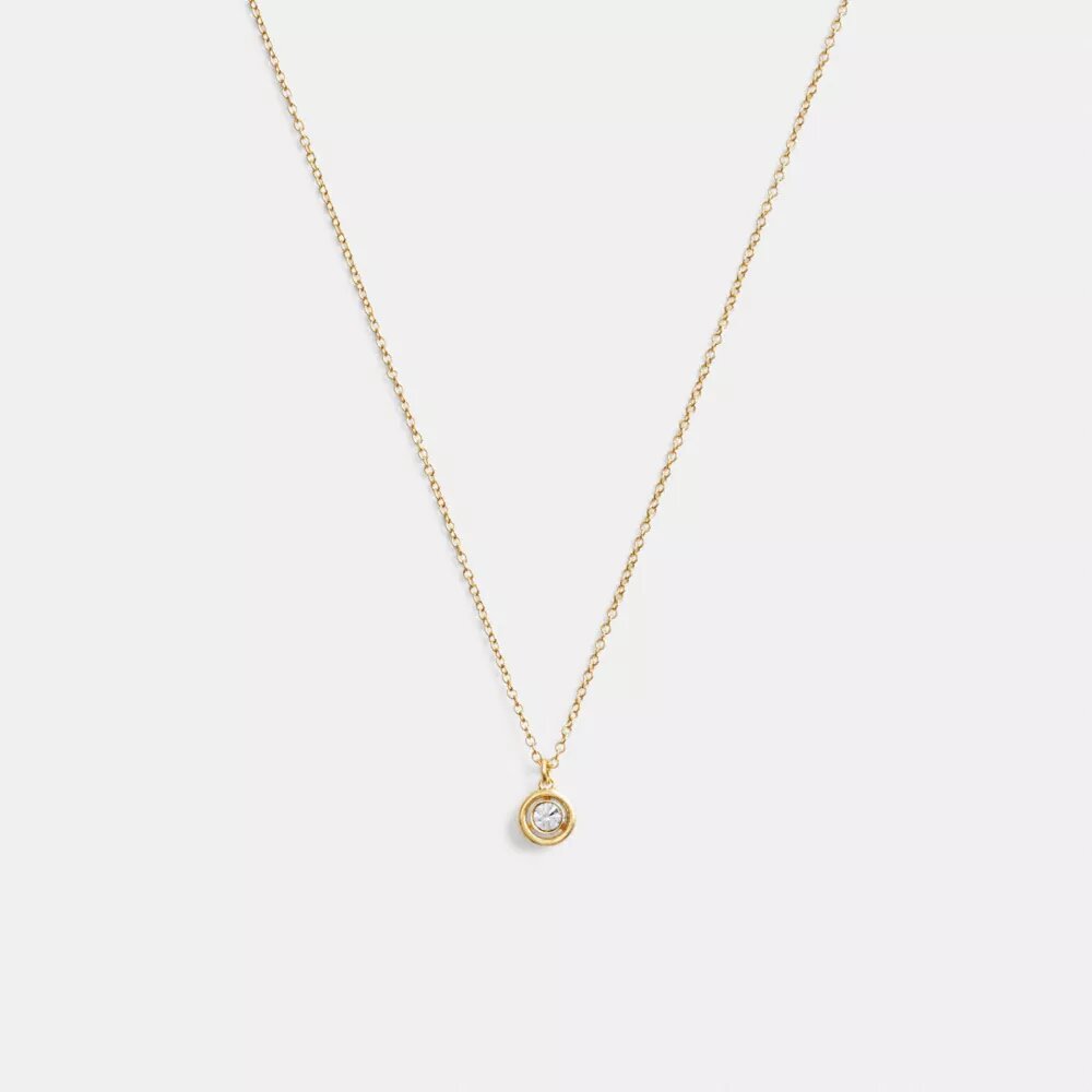 Halo ronde hanger ketting
