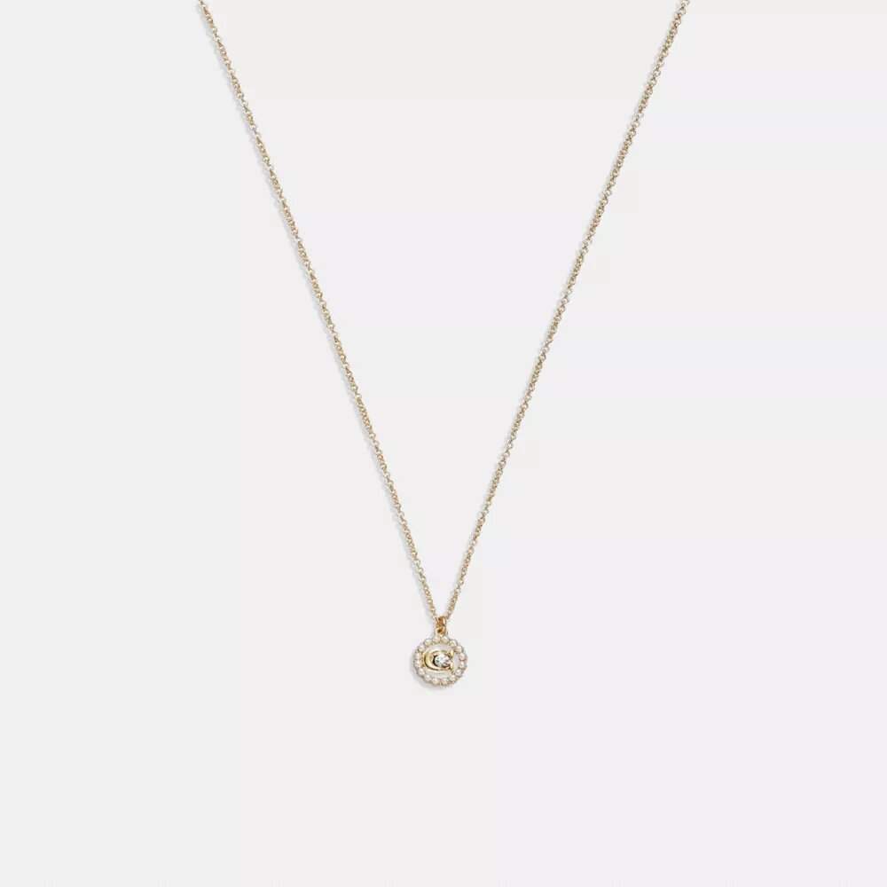 Hangerketting met kenmerkende kristallen parel