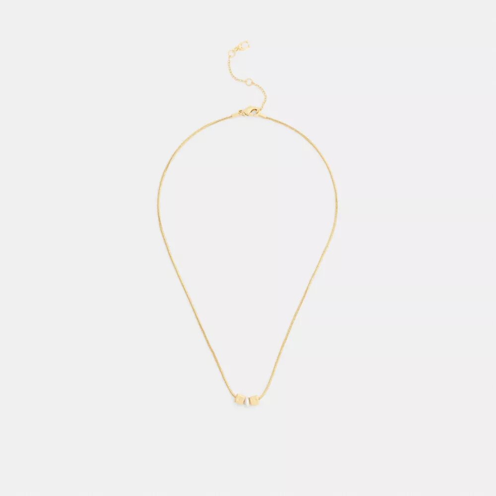 Hangerketting met kubusvormige parel-rondelle