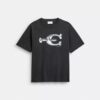 Hardware Relaxed T-shirt van biologisch katoen