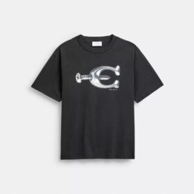 Hardware Relaxed T-shirt van biologisch katoen
