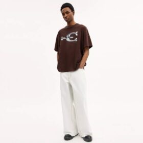 Hardware Relaxed T-shirt van biologisch katoen