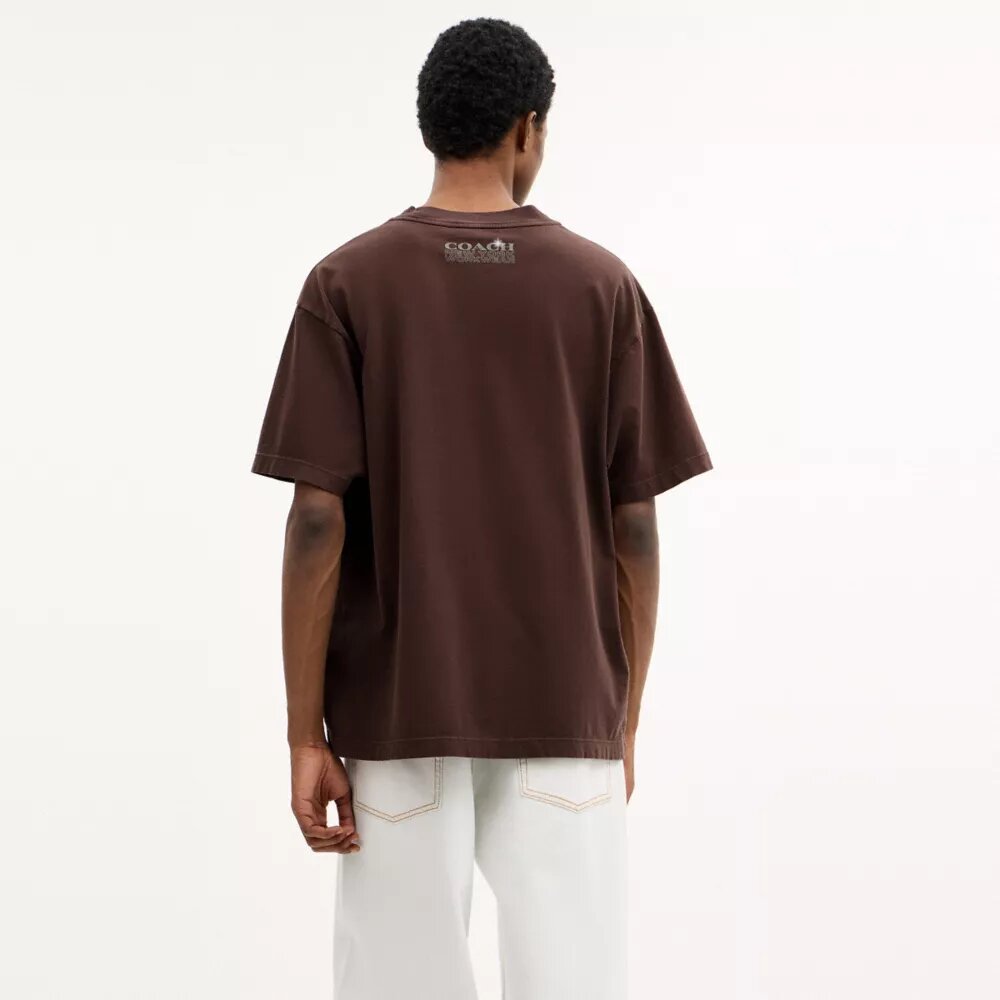 Hardware Relaxed T-shirt van biologisch katoen