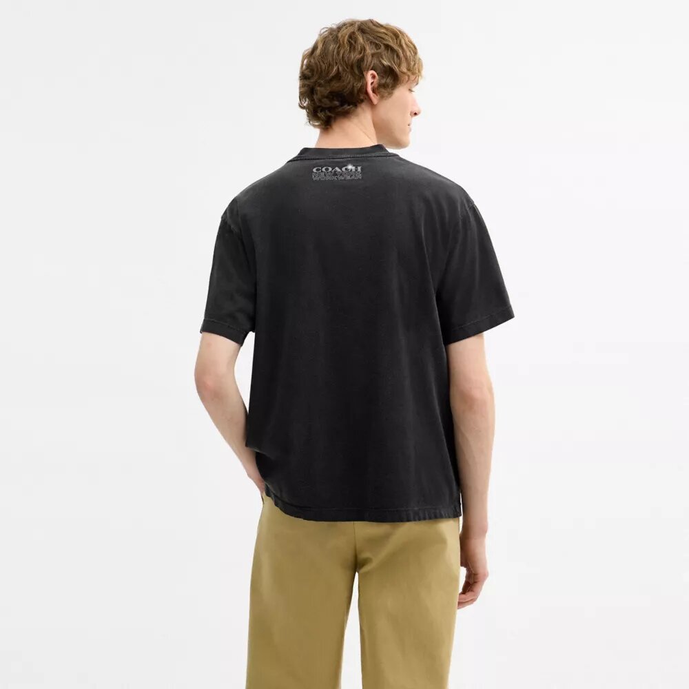 Hardware Relaxed T-shirt van biologisch katoen