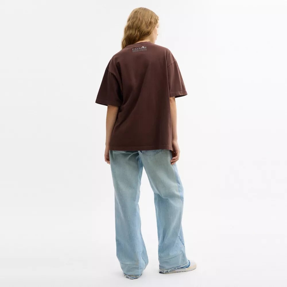 Hardware Relaxed T-shirt van biologisch katoen