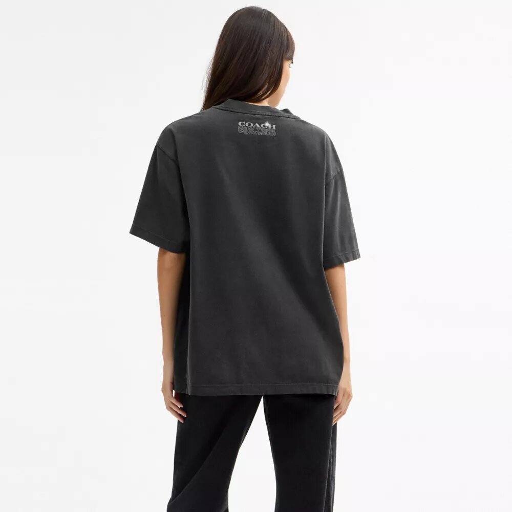 Hardware Relaxed T-shirt van biologisch katoen