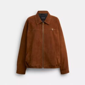 Heritage C oversized suède bomberjack