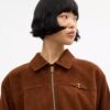 Heritage C oversized suède bomberjack