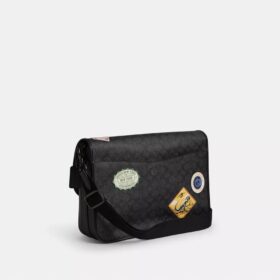 Hitch-messengertas van Signature Canvas met patches